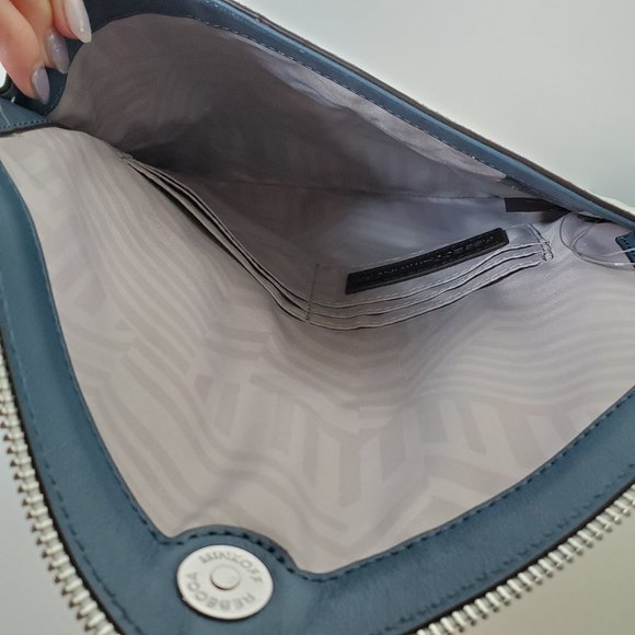 Rebecca Minkoff | Leo Chevron Stripe Envelope Clutch | Woman's - Picture 6 of 8